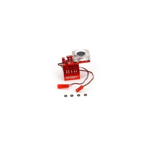 Motor Heatsink and Cooling Fan, Red