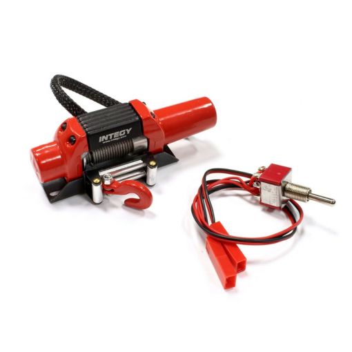 T5 High Torque Mega Winch, Red; 1/10 Crawler
