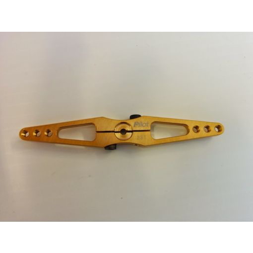 3.5" Double Servo Arm for JR (Gold)