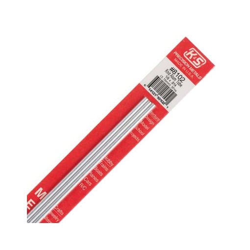 1/8\" Outside Diameter Aluminum Tube (3 pcs per card)