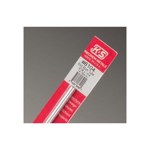 3/16\" Outside Diameter Aluminum Tube (1 pc per card)