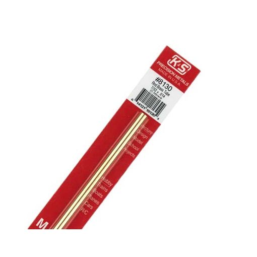 7/32\" Outside Diameter Round Brass Tube (1 pc per card)