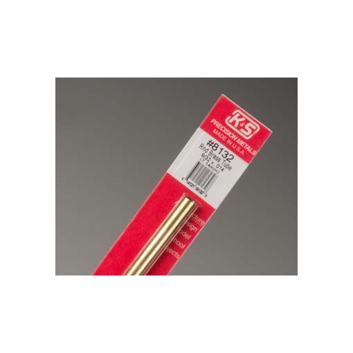 9/32\" Outside Diameter Round Brass Tube (1 pc per card)