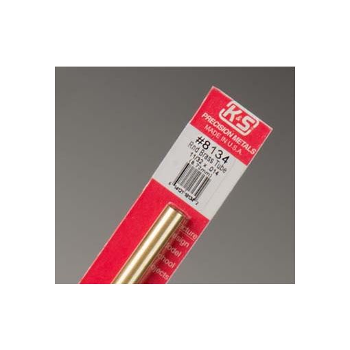 11/32\" Outside Diameter Round Brass Tube (1 pc per card)
