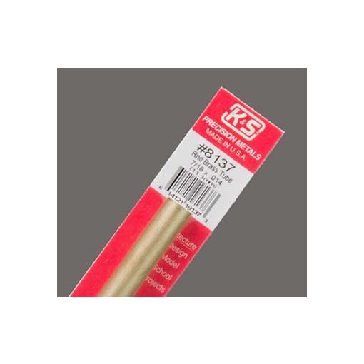 7/16\" Outside Diameter Round Brass Tube (1 pc per card)