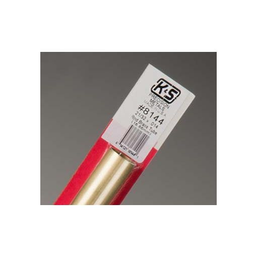 21/32\" Outside Diameter Round Brass Tube (1 pc per card)