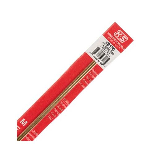 3/32\" Outside Diameter Square Brass Tube (2 pcs per card)