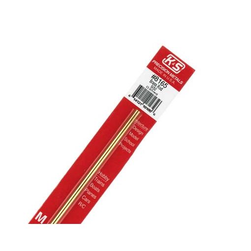 5/32\" Diameter Solid Brass Rod (1 pc per card)