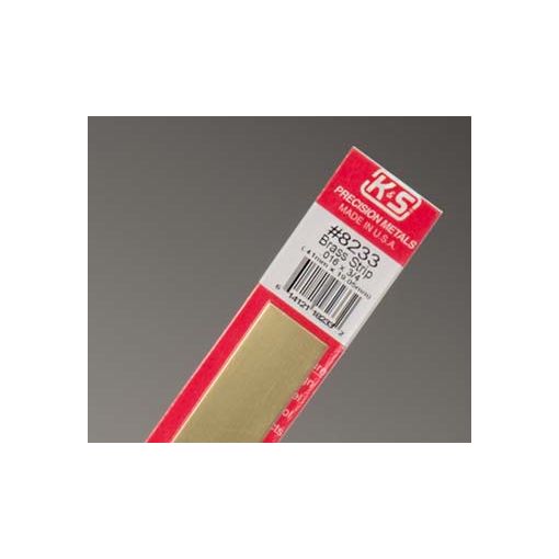 .016 x 3/4\" Brass Strip (1 pc per card)