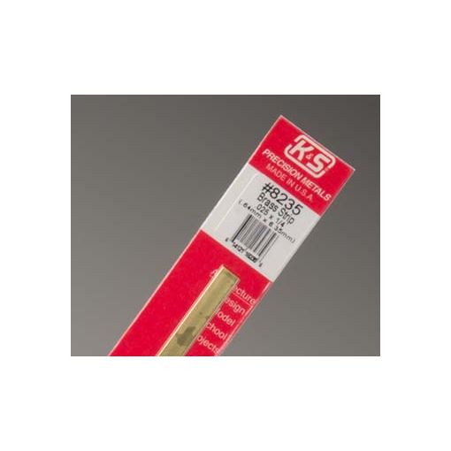 .025 x 1/4\" Brass Strip (1 pc per card)