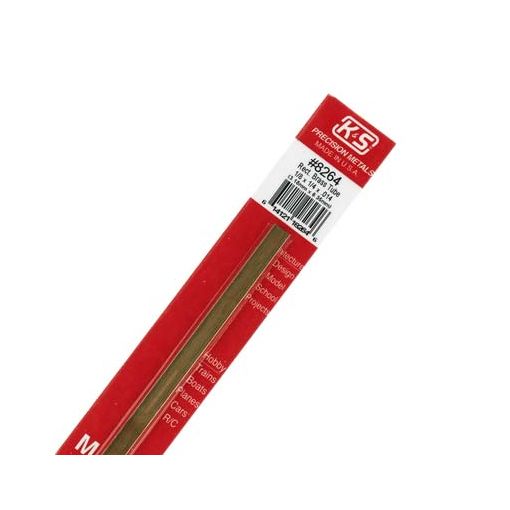 1/8\" x 1/4\" Rect. Brass Tube (1 pc per card)