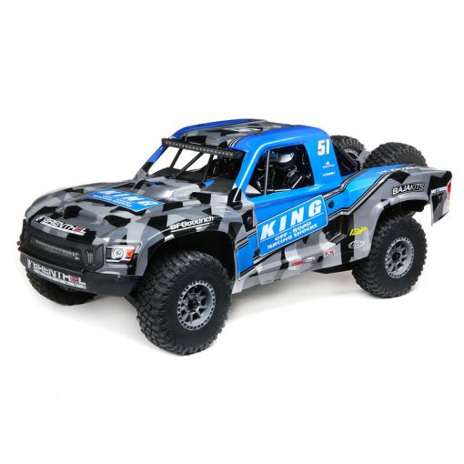 1/6 Super Baja Rey King - Blue - 8S 4X4 RTR Brushless Desert Truck - LOS05021T2