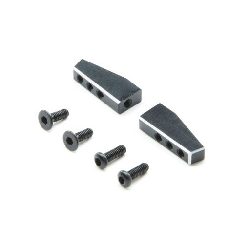 Servo Mount Set, Aluminum: Mini-T 2.0 - LOS311008