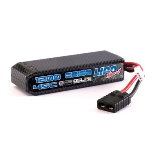 Carbon Sport 1200 11.1V 45C LiPo: 1/16 TRAXXAS