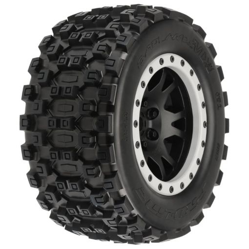 Pro-Line Badlands MX43 X-MAXX MTD Impulse Blk/Gry F/R