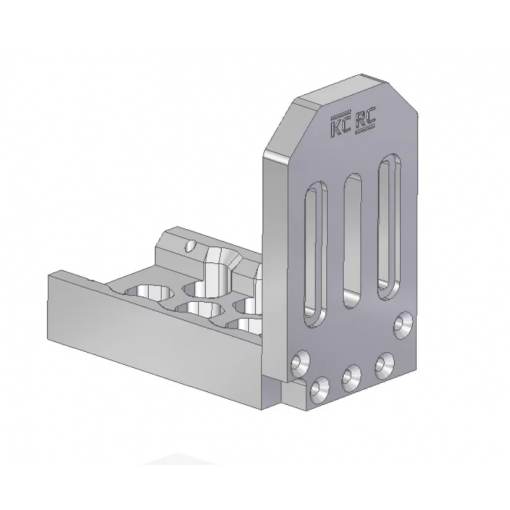Support moteur X-Maxx - Bolt patern 30mm (Argent)