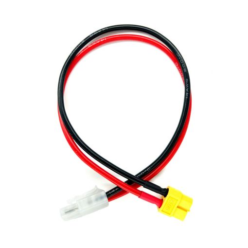 Charge Adapter: Male Tamiya to Female XT60, 300mm Wire - RCE1684