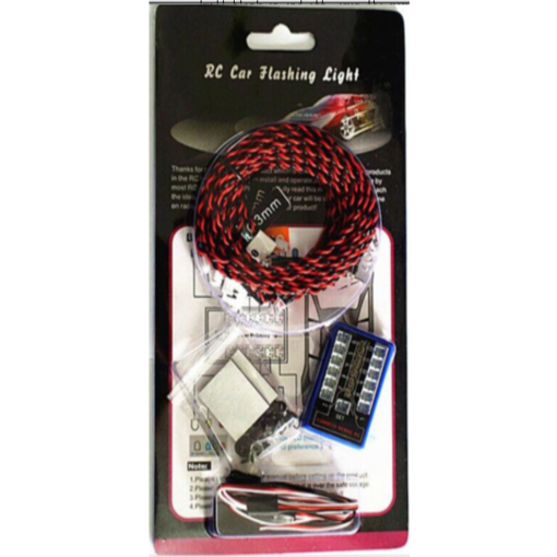 Flashing LED Lighting Kit for 1/10th and 1/18th Scale Cars and Trucks