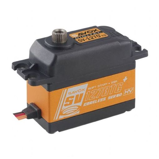 1270 HV Coreless Digital Servo w/ Soft Start, 0.10sec / 624.9oz @ 8.4V - SAVSV1270TGP