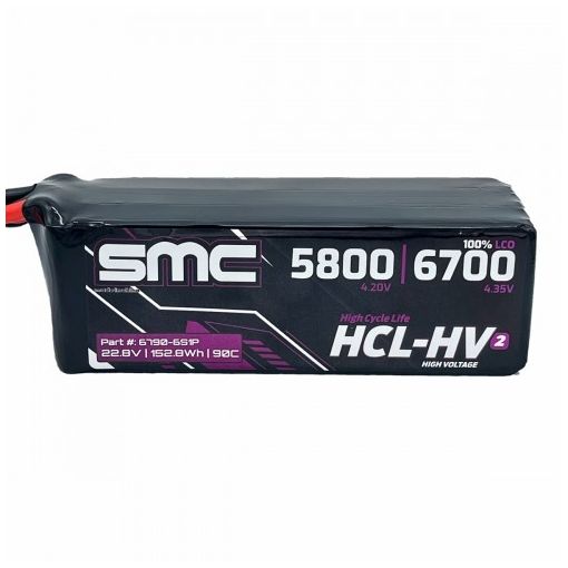 6S 6700mAH 090C Lipo HCL-HV2 Flight Pack 22.8V - 6790-6S1P-SC5