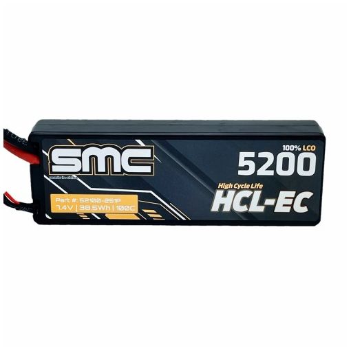 2S 5200mAh 100C Hardcase Lipo HCL-EC 7.4V - 52100-2S1P-SC5
