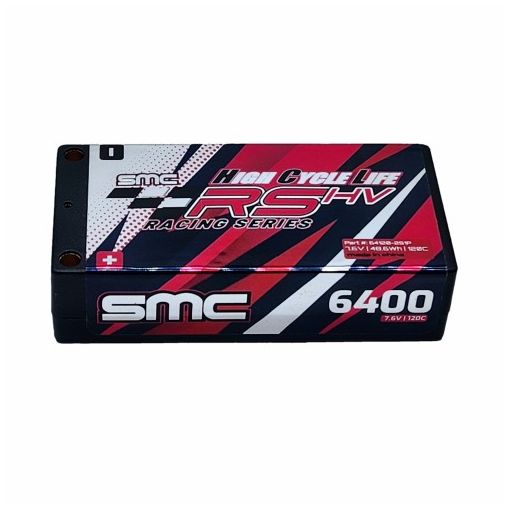 2S 6400mAh 120C Lipo HCL-RS 7.6V LiHV 5mm Inboard Hardcase - 64120-2S1P-IB