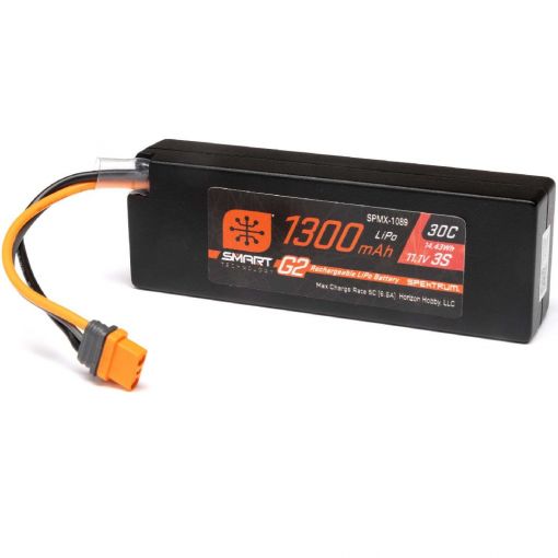 1300mAh 3S 11.1V 30C Smart G2 LiPo Battery: IC2 Connector - SPMX-1089