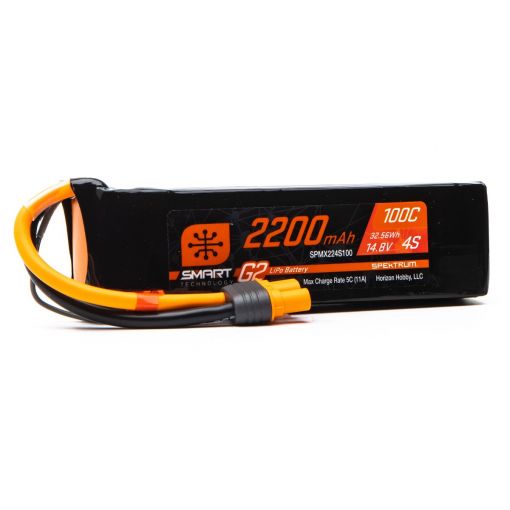 2200mAh 4S 14.8V Smart G2 LiPo 100C; IC3