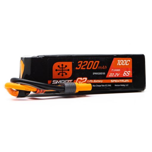 3200mAh 6S 22.2V Smart G2 LiPo 100C; IC5 - SPMX326S100