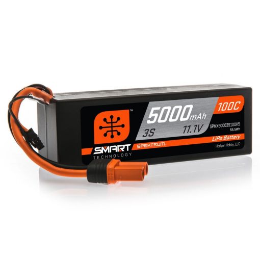 5000mAh 3S 11.1V 100C Smart LiPo Hardcase; IC5