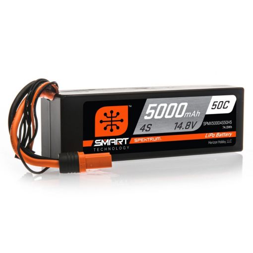 5000mAh 4S 14.8V 50C Smart LiPo Hardcase; IC5 - SPMX50004S50H5