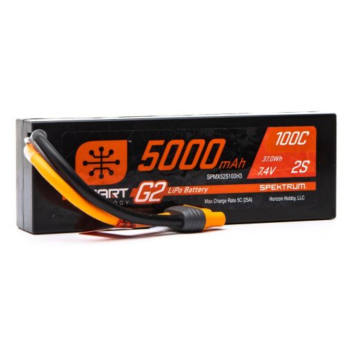 2S 5000mAh 100C Smart G2 7.4V LiPo IC3