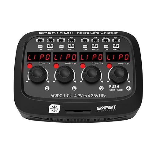 Micro 4 port AC/DC 1S LiPo Charger