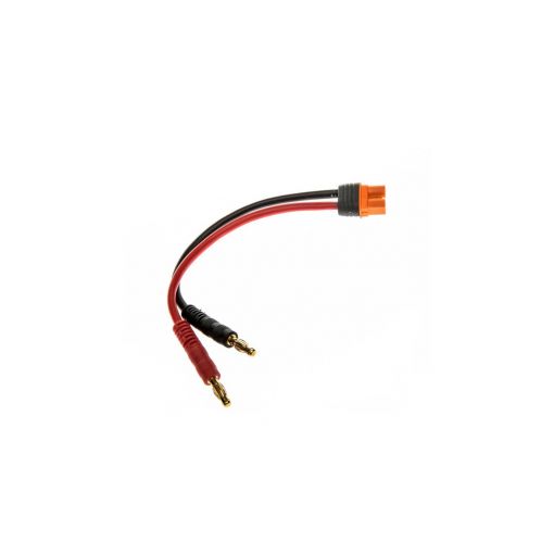 Adapter: IC3 Battery / 4mm Male Bullets 6" 13AWG