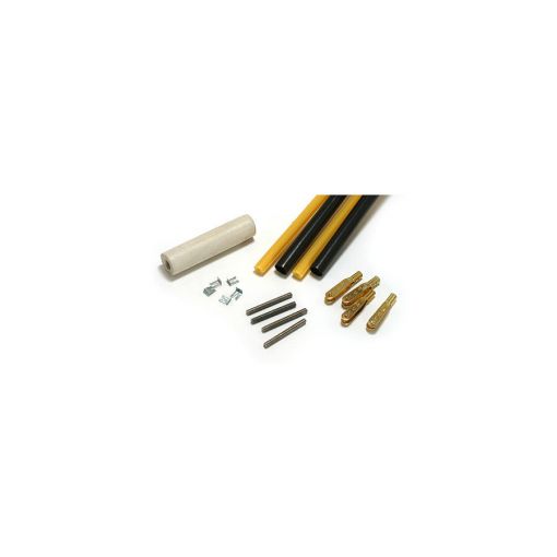 Pushrods 4-40 Black/Gold Clevis,36"