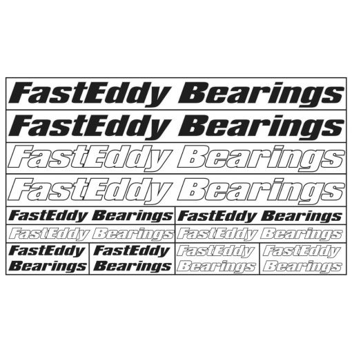 Fast Eddy Sticker Sheets - 12 stickers/ 2 different colors - TFE9862