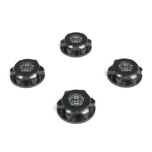 Wheel Nuts 17mm M12x1.0, RC Logo Serrated, 4pc