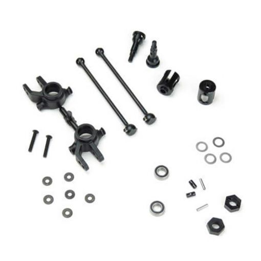M6 Driveshafts and Steering Blocks (Slash 4X4)(Fr,6mm)