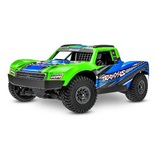 Mini Slash BL-2S - Green - 4x4 RTR (B&C included) - TRA108164-1GREEN