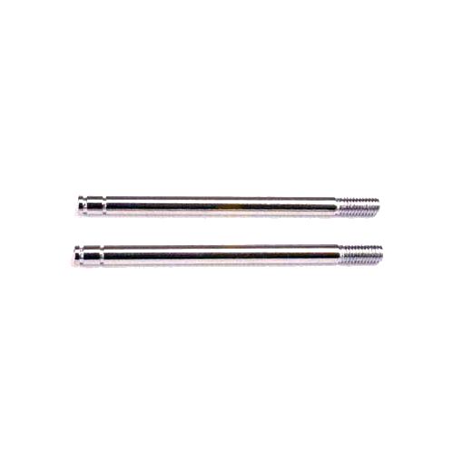 Traxxas Shock shafts, steel, chrome finish (long) (2)