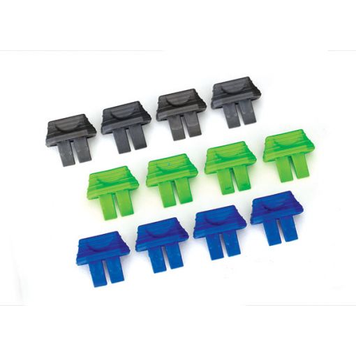 Traxxas battery charge indicators (green (4), blue (4), grey (4) - TRA2943