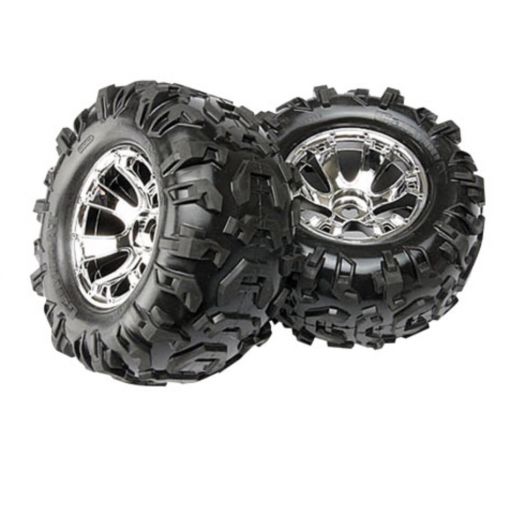 Geode Chrome Wheels, Canyon Tires (2):Summit