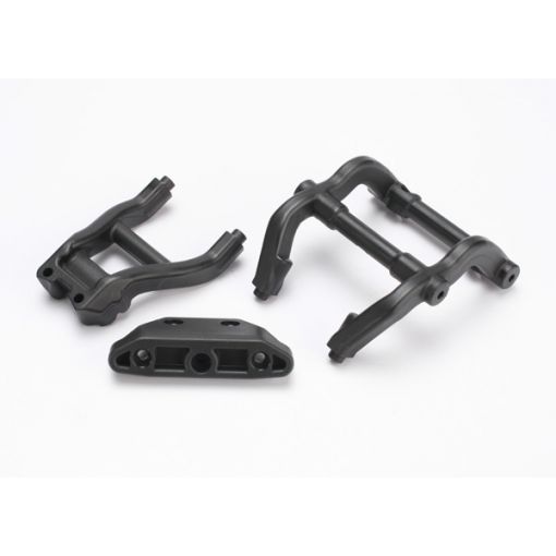 Wheelie Bar Mount/Rear Skidplate Set (Black) - TRA6777