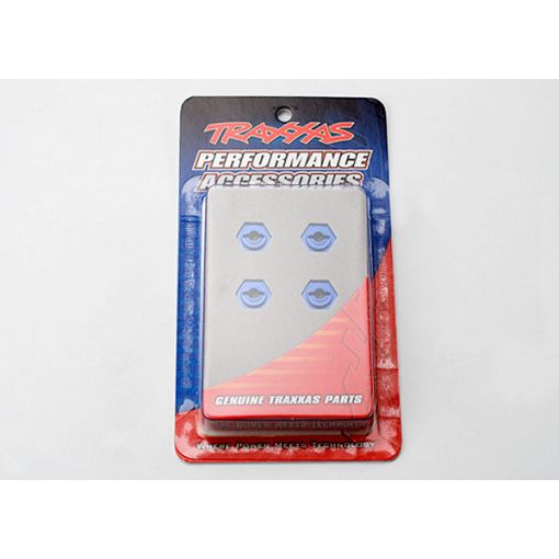 Traxxas Aluminum Hex Wheel Hubs (Blue) (4)