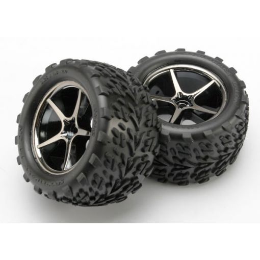 Pre-Mounted Talon Tires w/Gemini Wheels (Black Chrome)