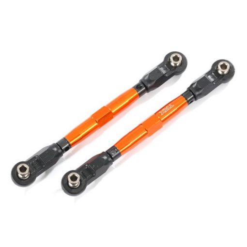 Toe links, front (TUBES orange-anodized) - (2)