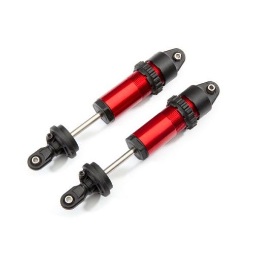Shocks, GT-Maxx, aluminum (red-anodized) (fully assembled w/o springs) (2) - TRA8961R
