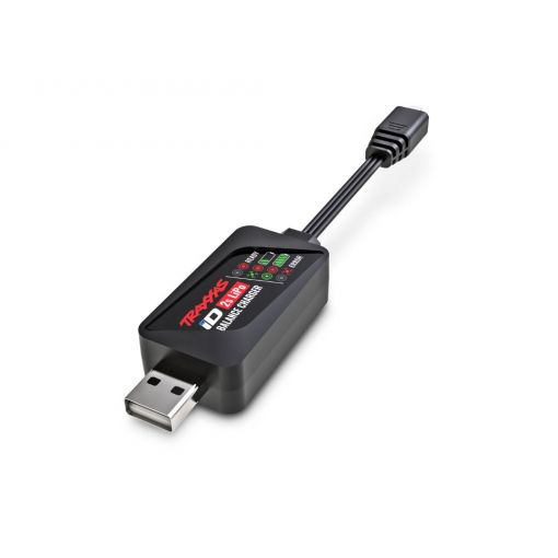 Traxxas Charger, ID Balance, USB (2-Cell 7.4 Volt Lipo With ID Connector Only) - TRA9767