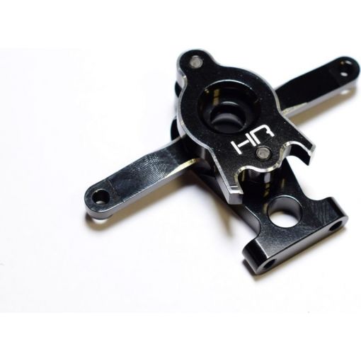 Alum Servo Saver Steering Bellcrank (Blk):1/16 TRA