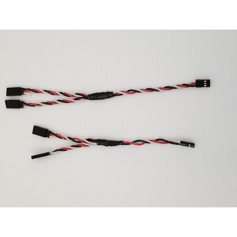 20AWG Ultra HD Y Extentions x 200mm with JR type connectors